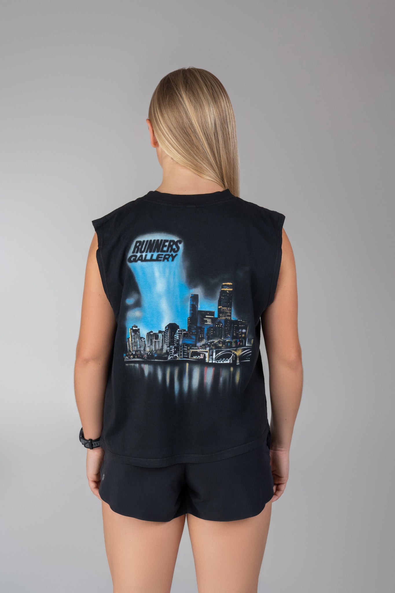 SLEEVELESS CROPPED MUSCLE TEE - CITY OF RG WPB