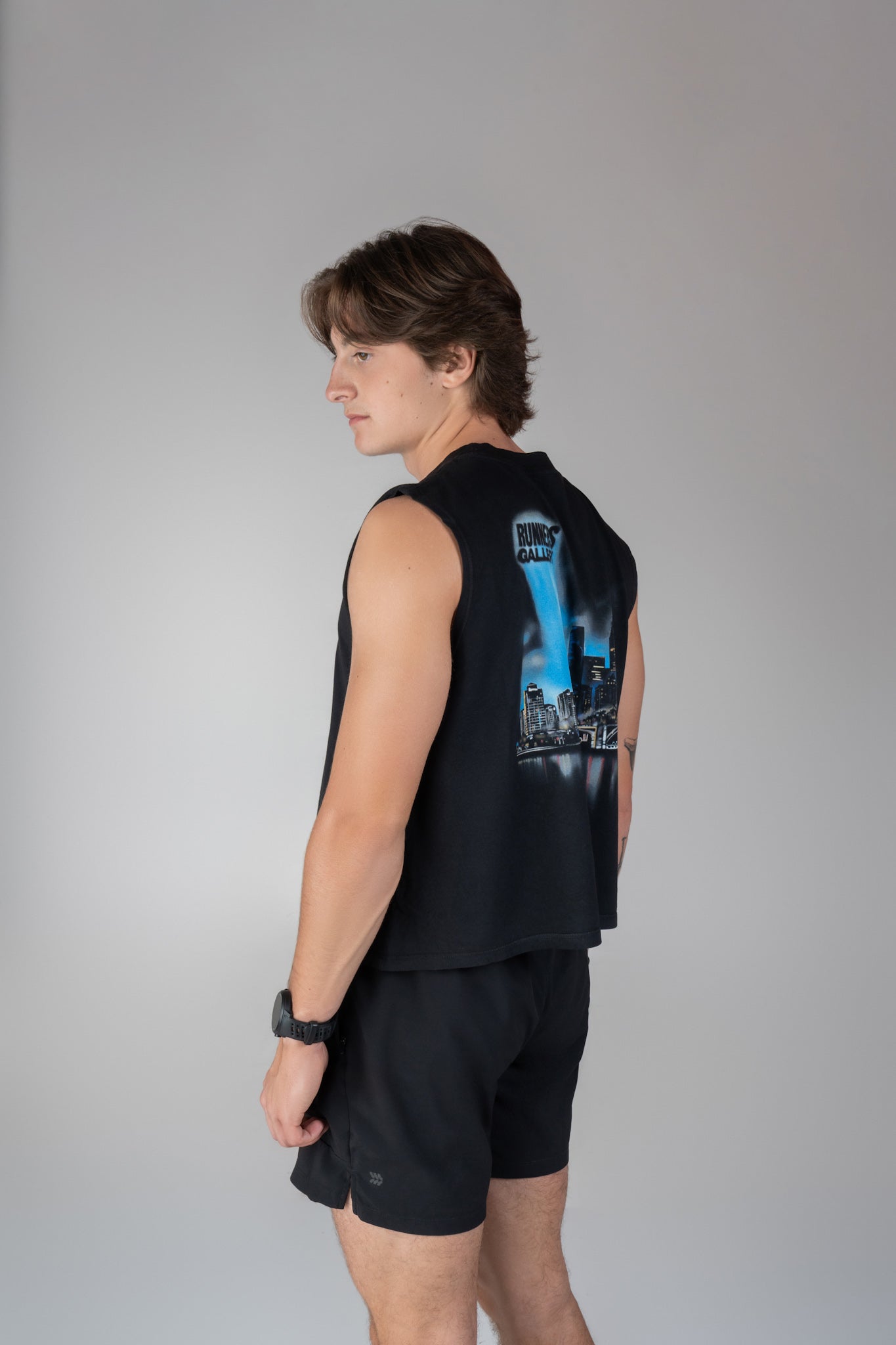 SLEEVELESS CROPPED MUSCLE TEE - CITY OF RG WPB